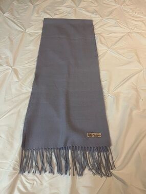 Light Lavender Fringe Scarf - 100% Wool